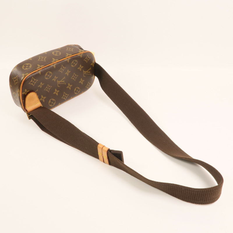 LOUIS VUITTON Monogram Pochette Gange金扣腰包-7