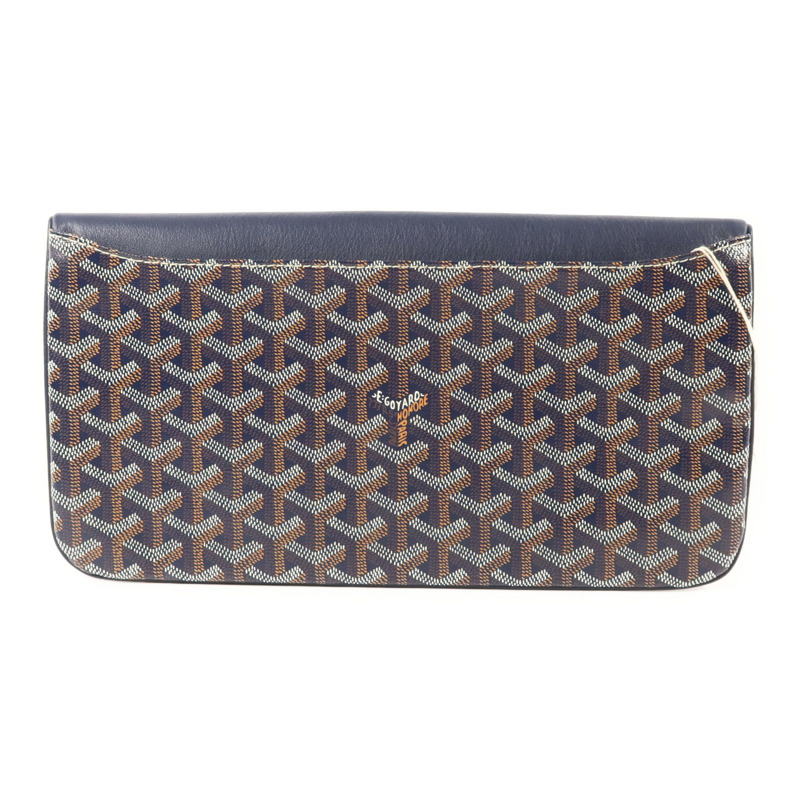 GOYARD 塗層帆布Sainte Marie銀扣手拿包-1