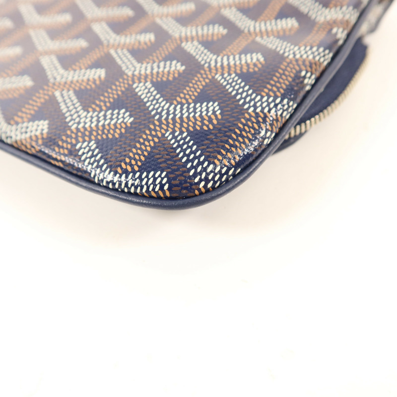 GOYARD 塗層帆布Sainte Marie銀扣手拿包-12