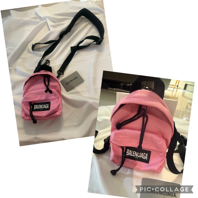 Balenciaga 粉色迷你背包-2