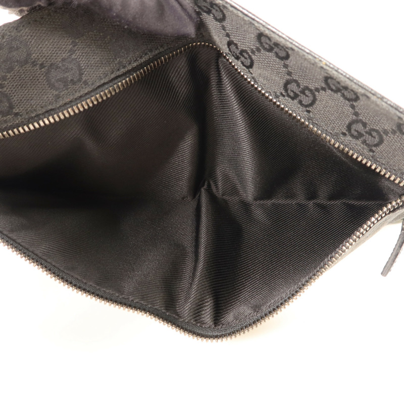 GUCCI 帆布Waist Bag銀扣腰包-4