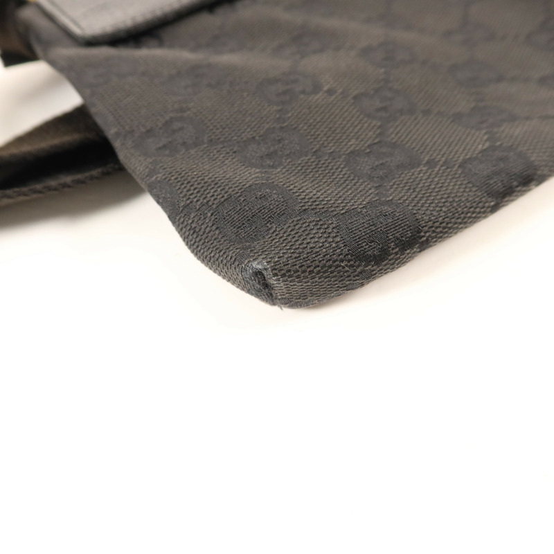 GUCCI 帆布Waist Bag銀扣腰包-12