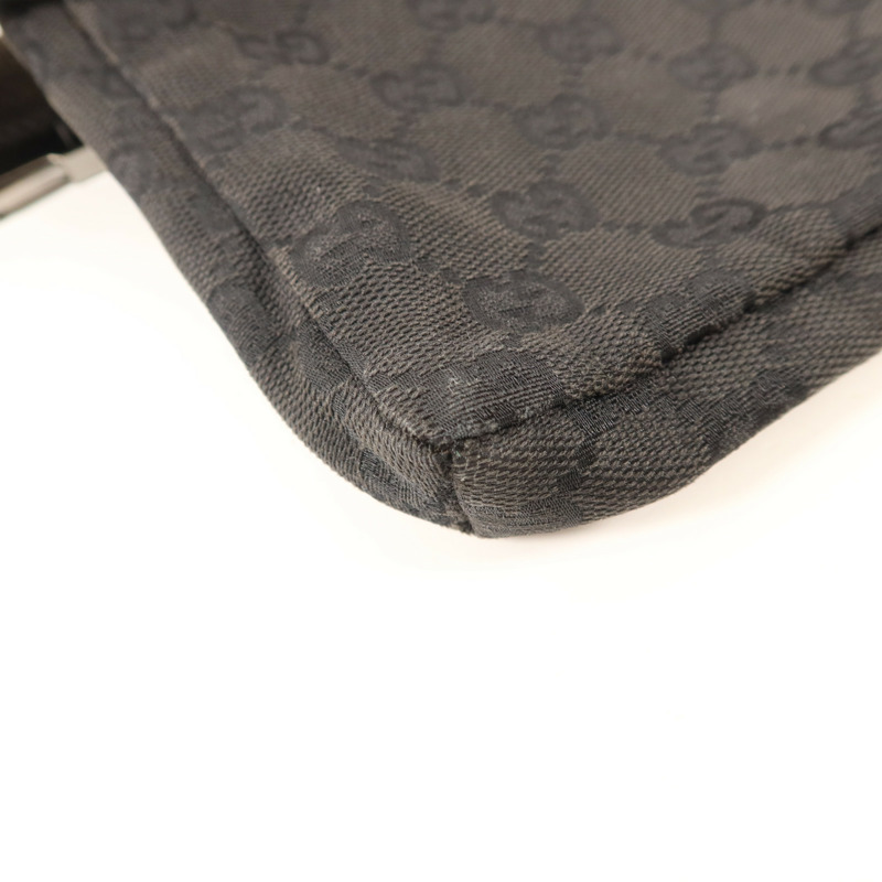 GUCCI 帆布Waist Bag銀扣腰包-14