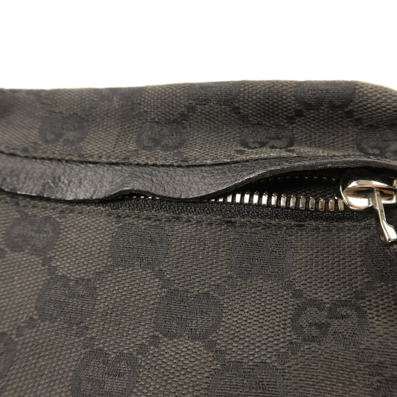 GUCCI 帆布Waist Bag銀扣腰包-15