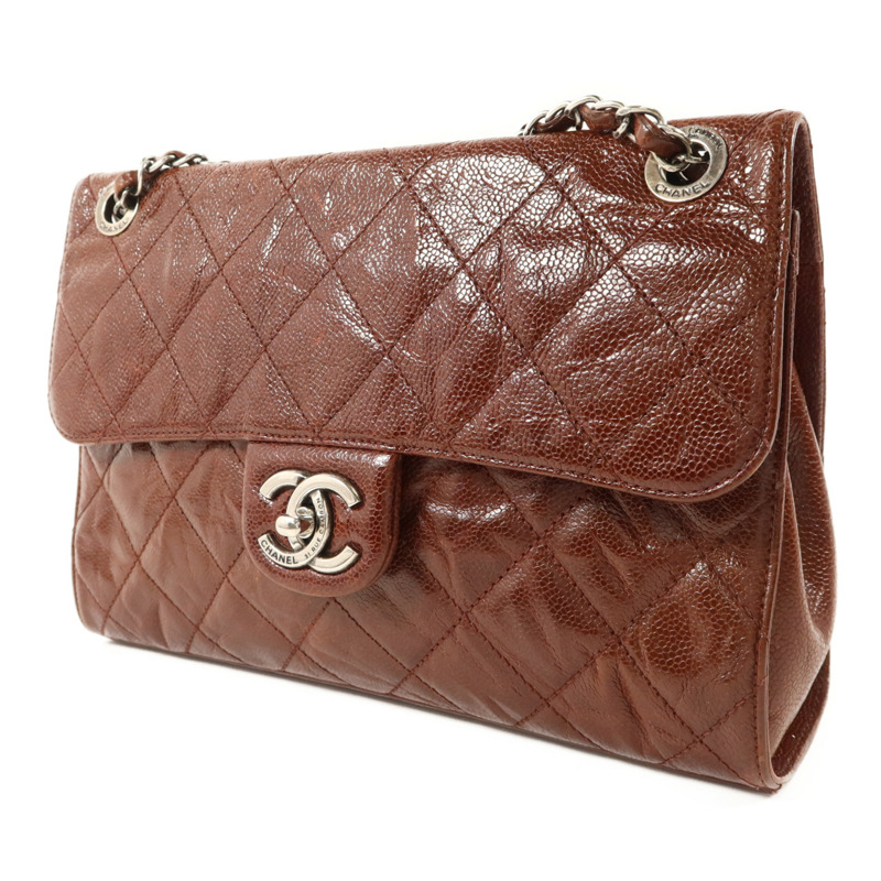 CHANEL 牛皮皮革Shoulder Bag銀扣鏈帶肩背袋-2