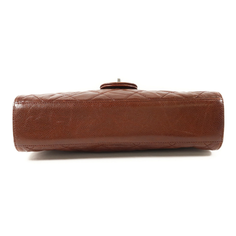 CHANEL 牛皮皮革Shoulder Bag銀扣鏈帶肩背袋-3