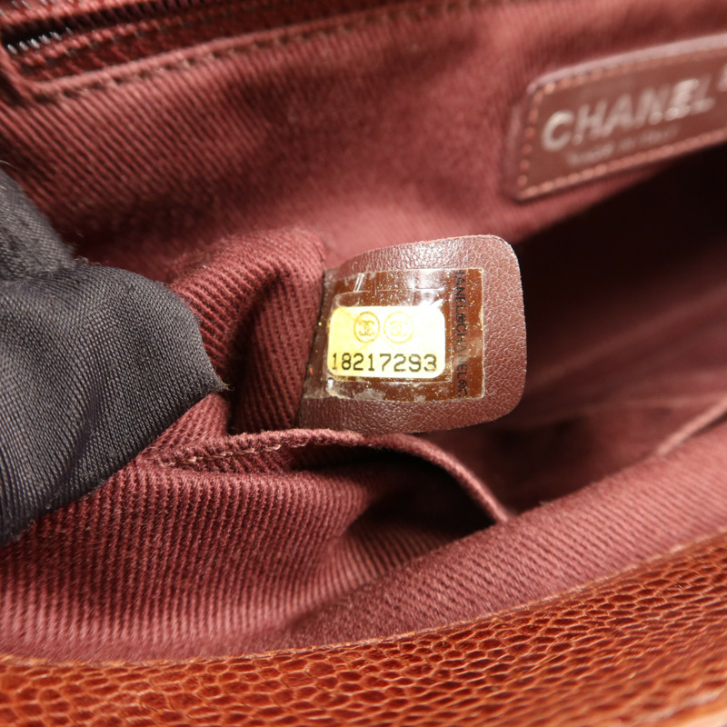 CHANEL 牛皮皮革Shoulder Bag銀扣鏈帶肩背袋-6