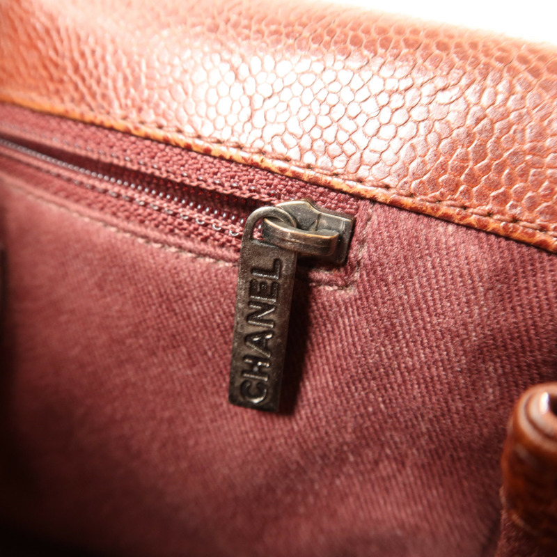 CHANEL 牛皮皮革Shoulder Bag銀扣鏈帶肩背袋-11