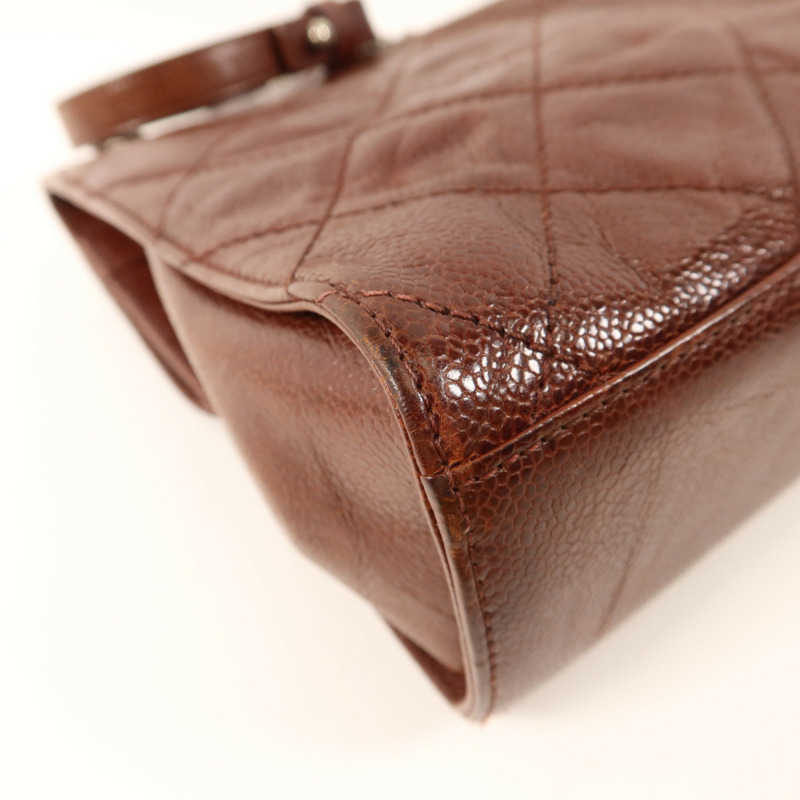 CHANEL 牛皮皮革Shoulder Bag銀扣鏈帶肩背袋-16