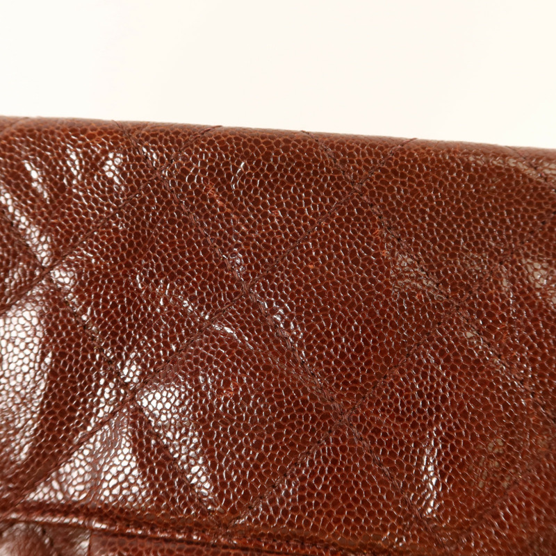 CHANEL 牛皮皮革Shoulder Bag銀扣鏈帶肩背袋-18