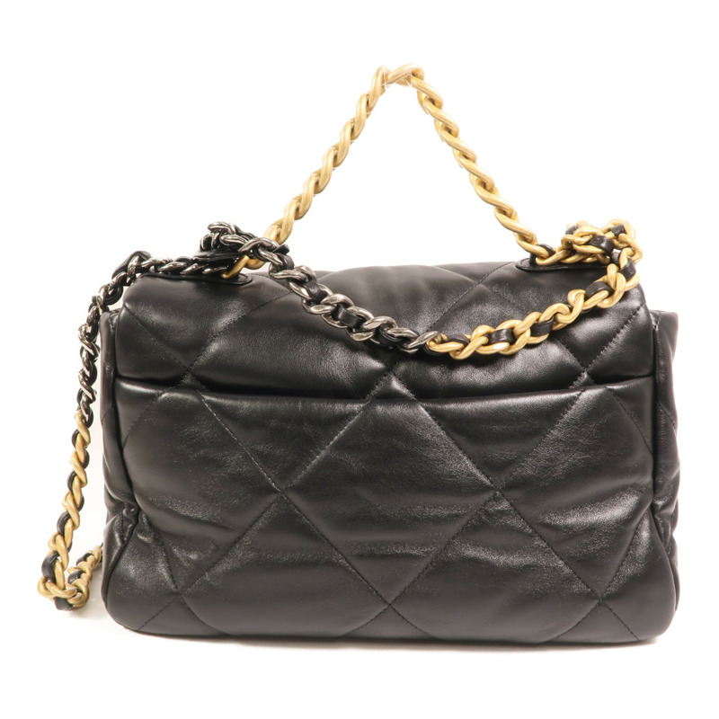 CHANEL 羊皮皮革C19 Medium手挽肩背兩用袋-1