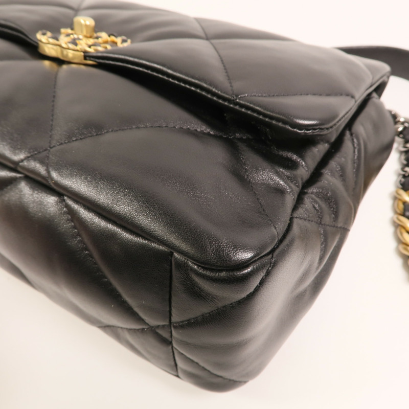 CHANEL 羊皮皮革C19 Medium手挽肩背兩用袋-9