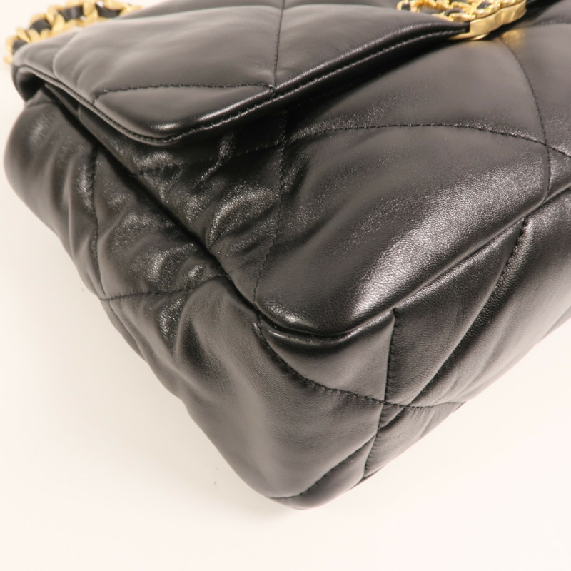 CHANEL 羊皮皮革C19 Medium手挽肩背兩用袋-10