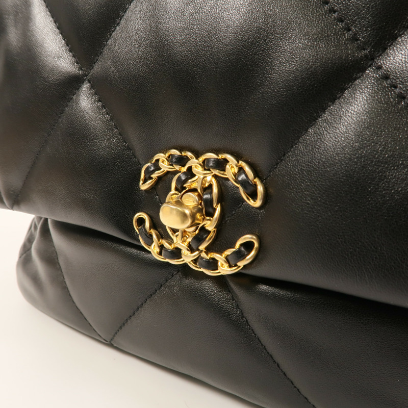 CHANEL 羊皮皮革C19 Medium手挽肩背兩用袋-13