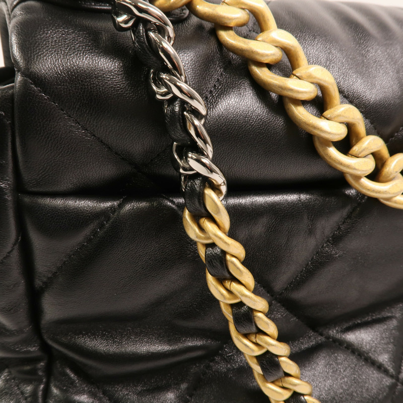 CHANEL 羊皮皮革C19 Medium手挽肩背兩用袋-14