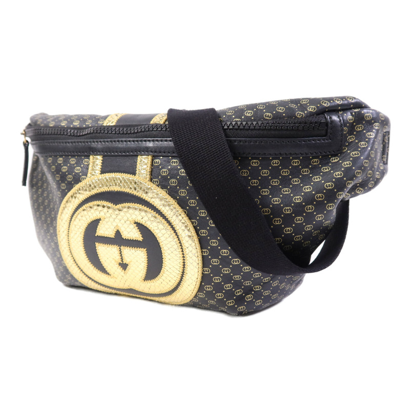 GUCCI 牛皮皮革Dapper Dan Waist Bag金扣腰包-2
