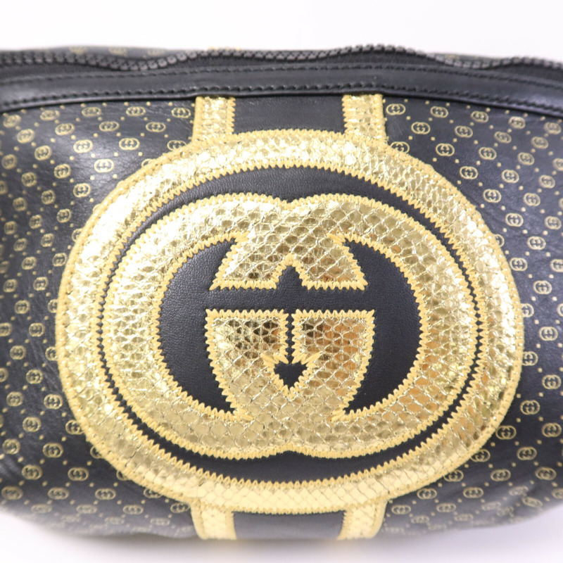 GUCCI 牛皮皮革Dapper Dan Waist Bag金扣腰包-12