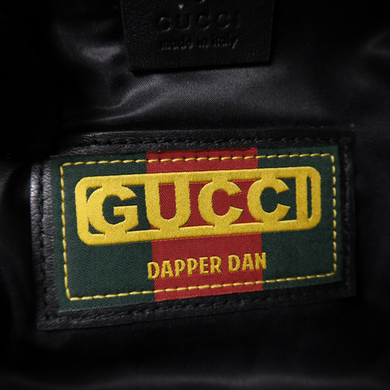 GUCCI 牛皮皮革Dapper Dan Waist Bag金扣腰包-13