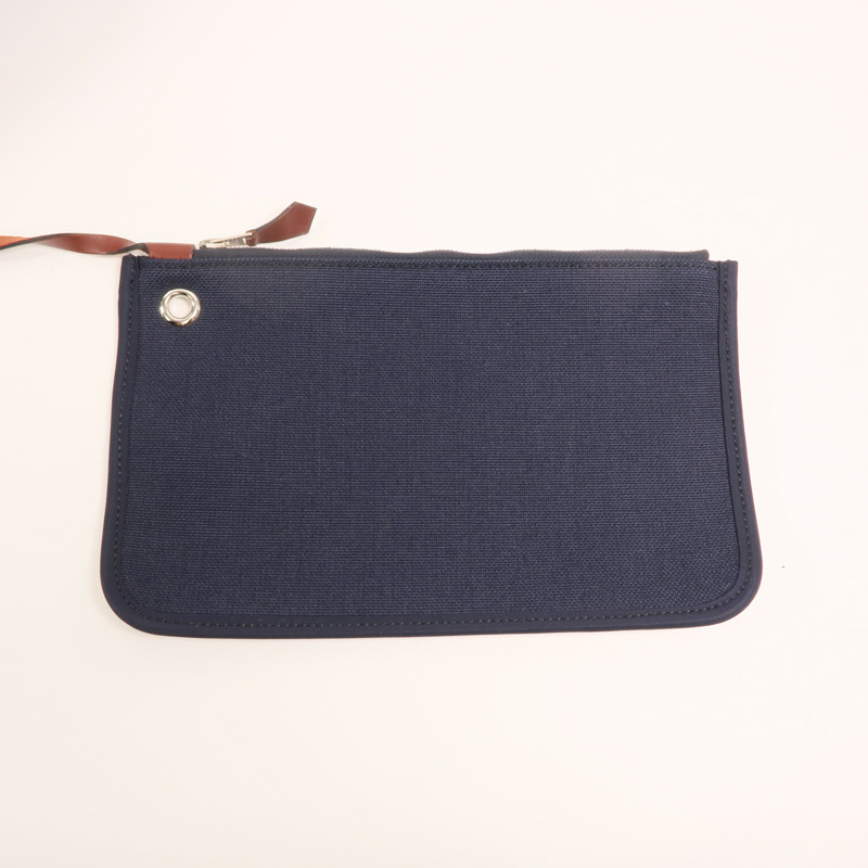 HERMES 帆布Herbag GM銀扣手挽肩背兩用袋-8