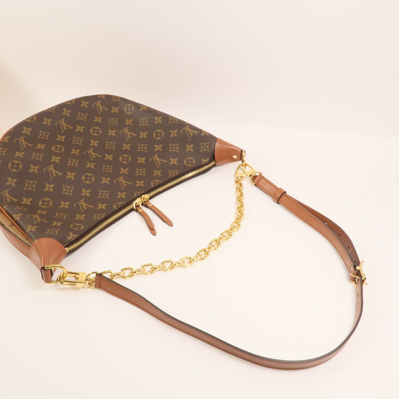 LOUIS VUITTON Monogram Reverse Loop Hobo金扣手挽肩背兩用袋-6