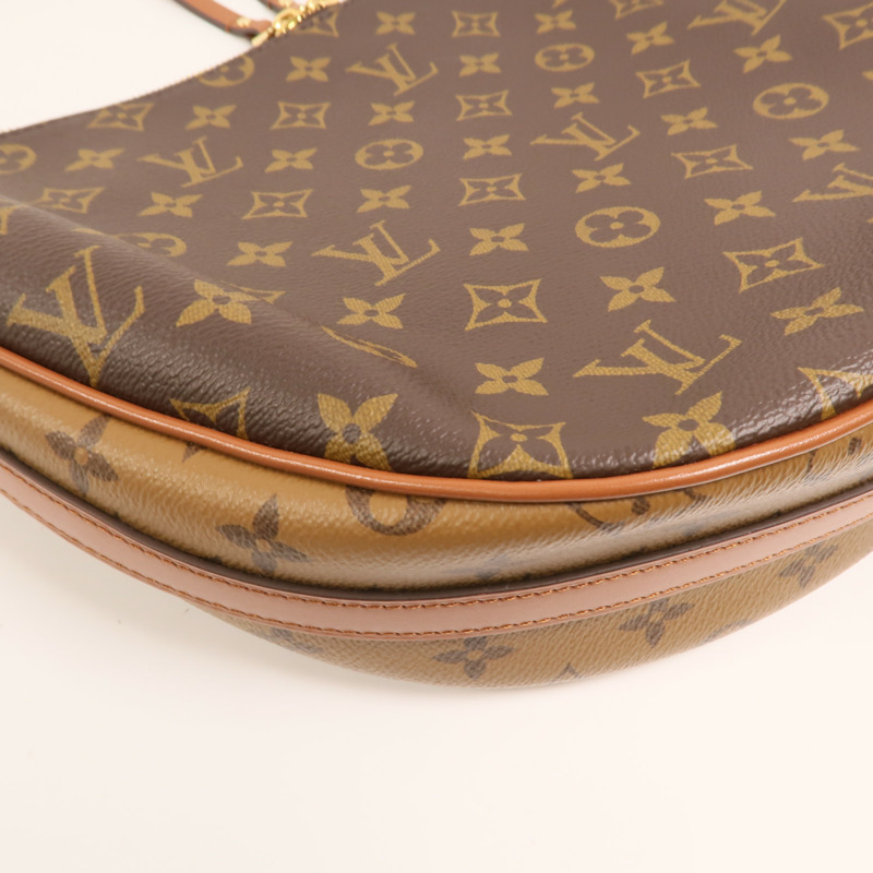 LOUIS VUITTON Monogram Reverse Loop Hobo金扣手挽肩背兩用袋-9