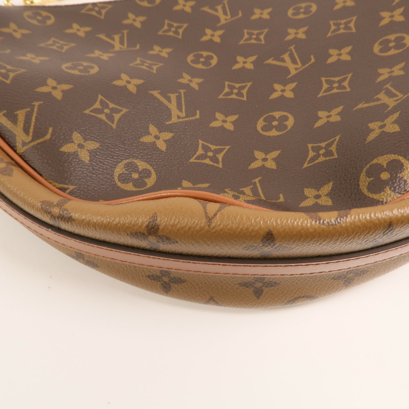 LOUIS VUITTON Monogram Reverse Loop Hobo金扣手挽肩背兩用袋-11