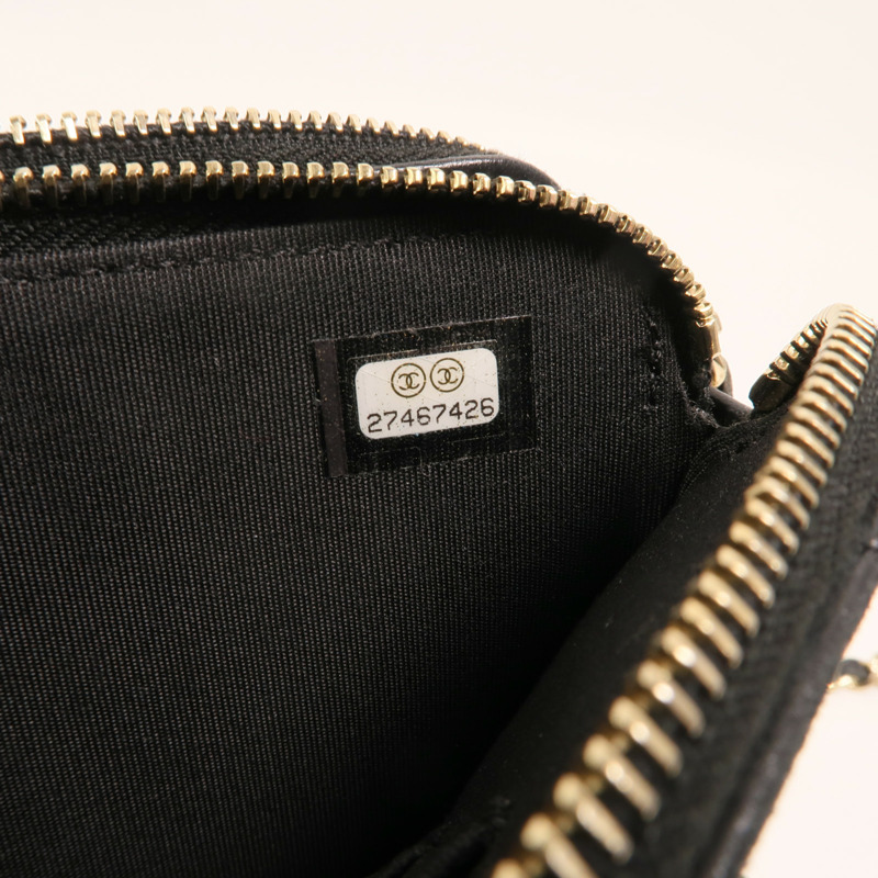 CHANEL 羊皮皮革CC Mark Matelasse Bag金扣鏈帶肩背袋-6