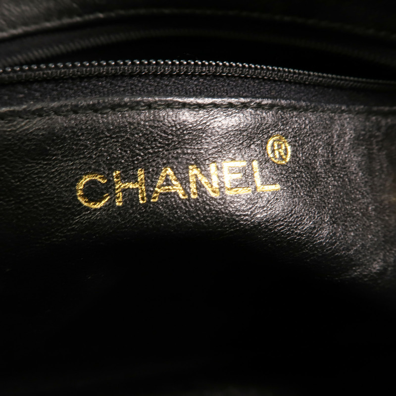 CHANEL 羊皮皮革Vintage Camera Bag金扣鏈帶肩背袋-5
