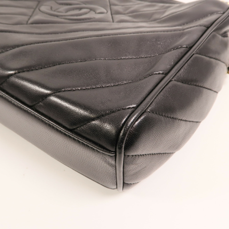 CHANEL 羊皮皮革Vintage Camera Bag金扣鏈帶肩背袋-8