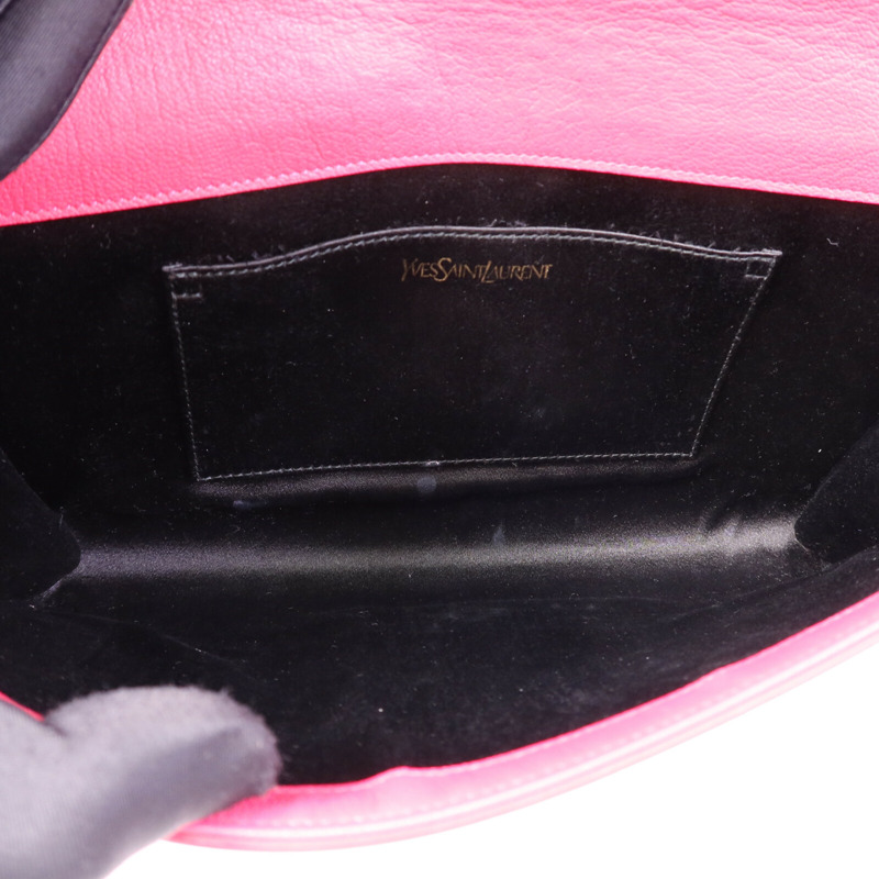 YVES SAINT LAURENT 牛皮皮革Belle De Jour Clutch金扣手拿包-4