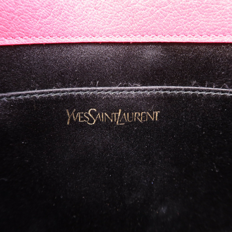 YVES SAINT LAURENT 牛皮皮革Belle De Jour Clutch金扣手拿包-5