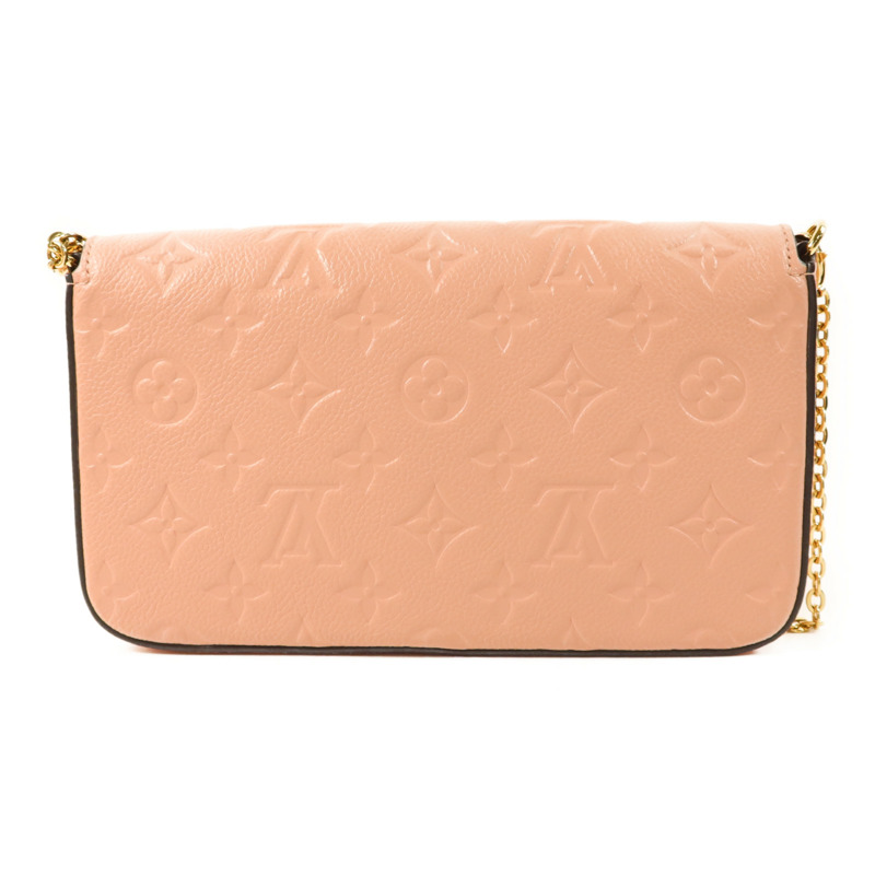 LOUIS VUITTON Monogram Empreinte Felicie Pochette金扣鏈帶肩背袋-1