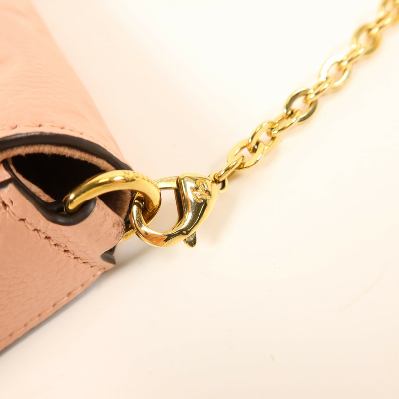 LOUIS VUITTON Monogram Empreinte Felicie Pochette金扣鏈帶肩背袋-8