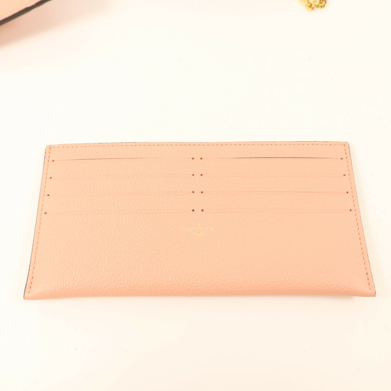 LOUIS VUITTON Monogram Empreinte Felicie Pochette金扣鏈帶肩背袋-10