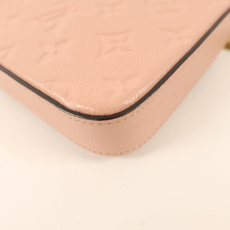 LOUIS VUITTON Monogram Empreinte Felicie Pochette金扣鏈帶肩背袋-16