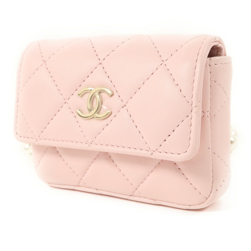 CHANEL 羊皮皮革Body Bag金扣鏈帶肩背袋-2