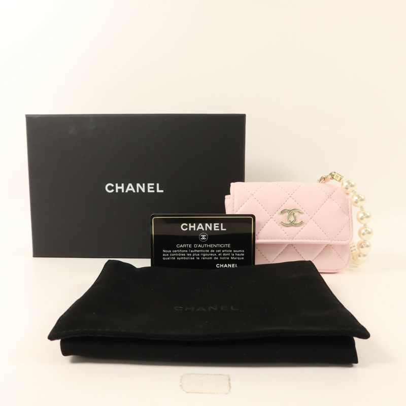 CHANEL 羊皮皮革Body Bag金扣鏈帶肩背袋-9