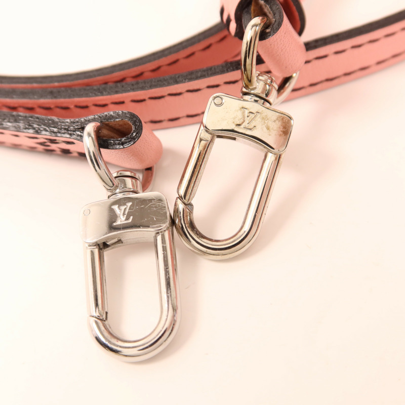 LOUIS VUITTON Epi Petite Malle Pink Chain Flower銀扣肩背袋-8