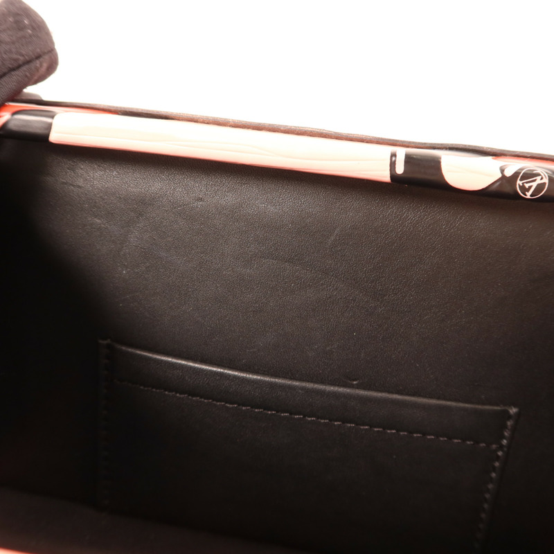 LOUIS VUITTON Epi Petite Malle Pink Chain Flower銀扣肩背袋-17