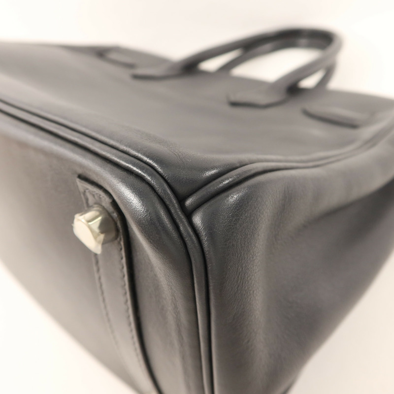 HERMES Swift皮革Birkin 30銀扣手挽袋Graphite-15