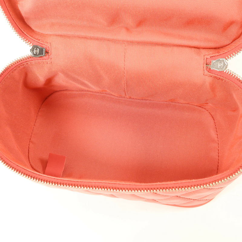 CHANEL 牛皮皮革/PVC Matelasse Backpack銀扣背包-5