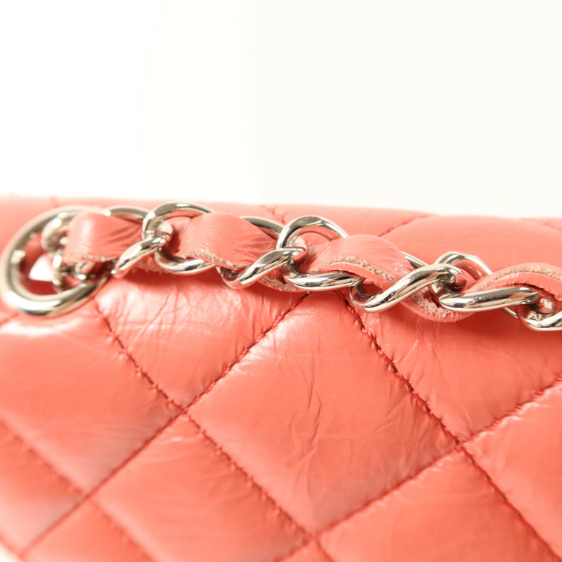 CHANEL 牛皮皮革/PVC Matelasse Backpack銀扣背包-20