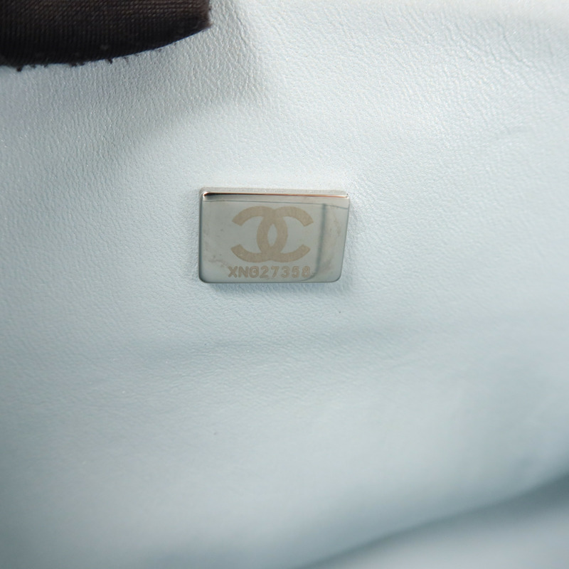 CHANEL 牛皮皮革Classic 25銀扣鏈帶肩背袋-6