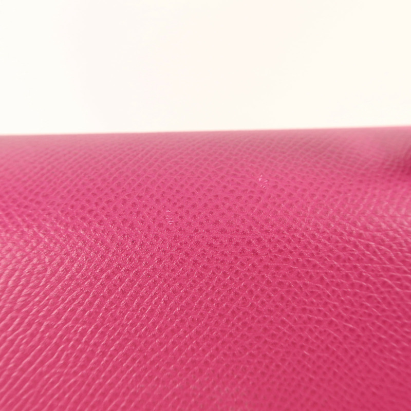 HERMES Epsom皮革Sac Kelly II Sellier 25銀扣手挽肩背兩用袋Rose Pourpre-20