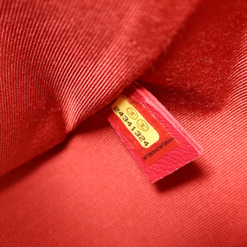 CHANEL 牛皮皮革Top Handle金扣鏈帶手挽肩背兩用袋-6