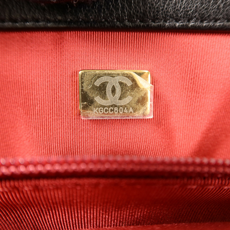 CHANEL 羊皮皮革Chanel 19 Small金扣手挽肩背兩用袋-6