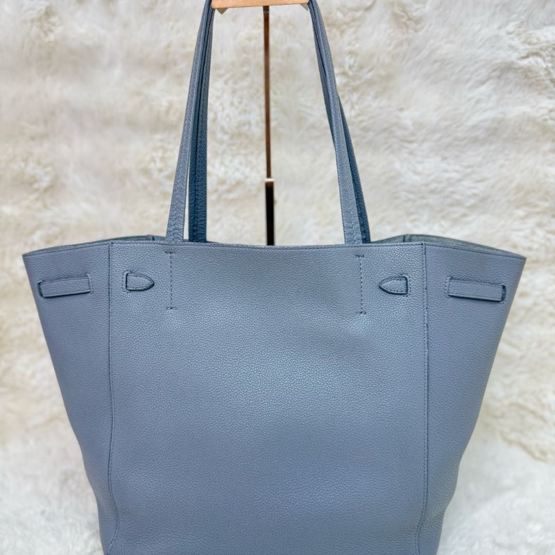 CELINE Cabas Phantom 灰色 荔枝牛皮 小號 托特包-1