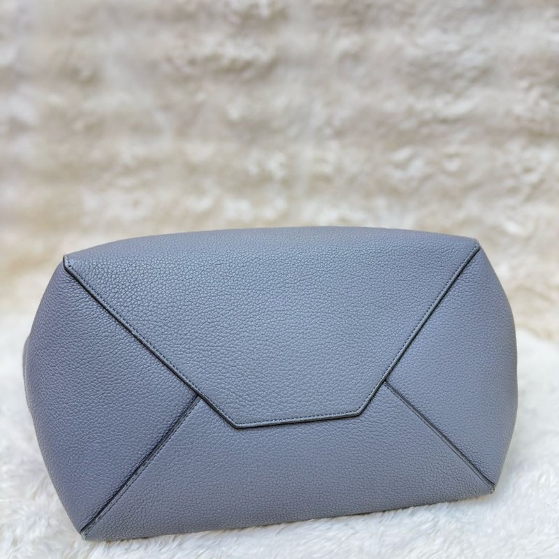 CELINE Cabas Phantom 灰色 荔枝牛皮 小號 托特包-3