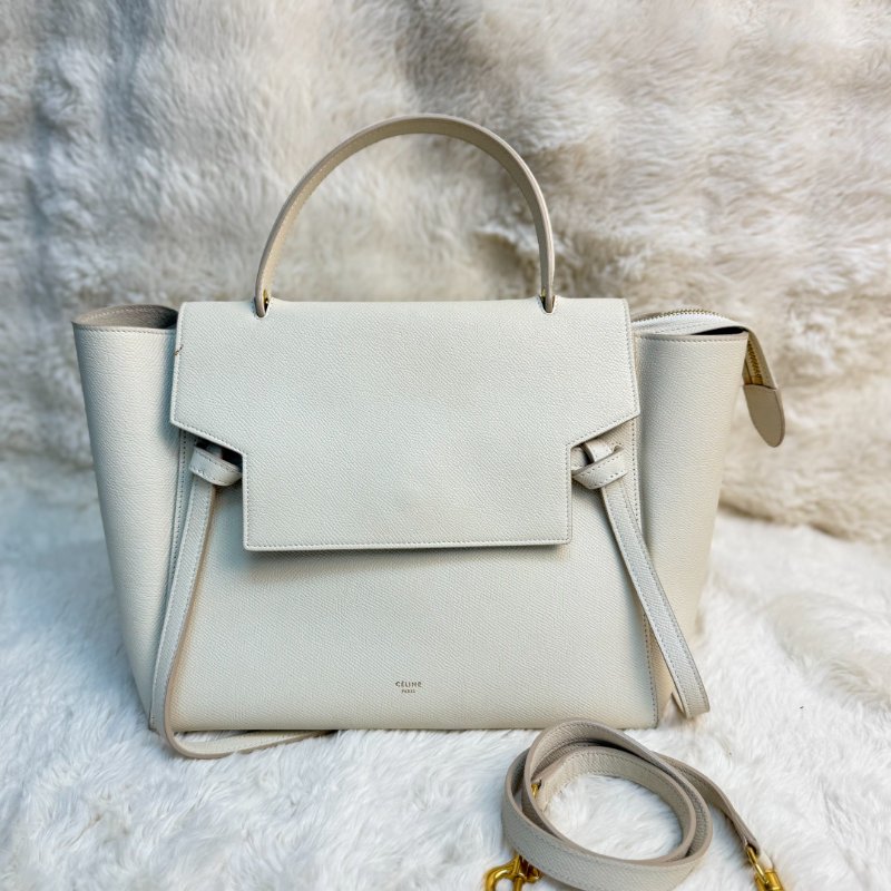 Celine Belt Micro 白色鯰魚包-0