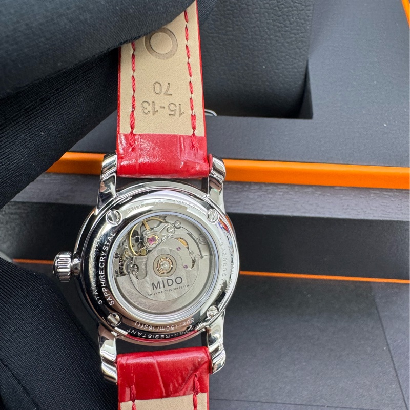 mido 瑞士錶 機械錶 迷你尺寸 紅色稀有款-1